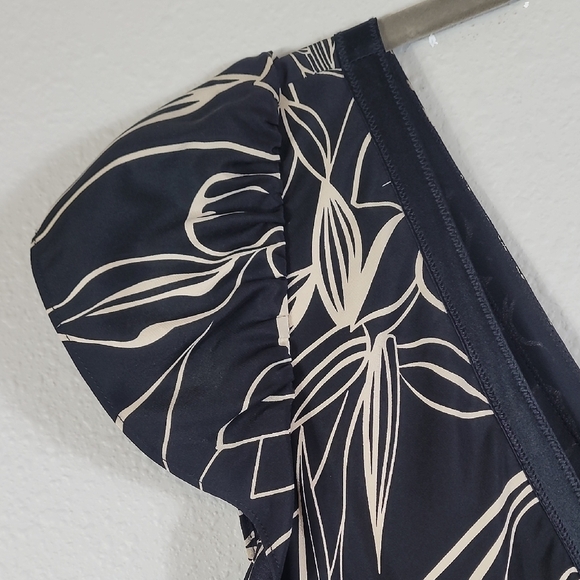 NWT Babydoll 100% Silk Midi Dress Y2K Size 12 Black Whimsigoth Flutter Witchy - Picture 5 of 15